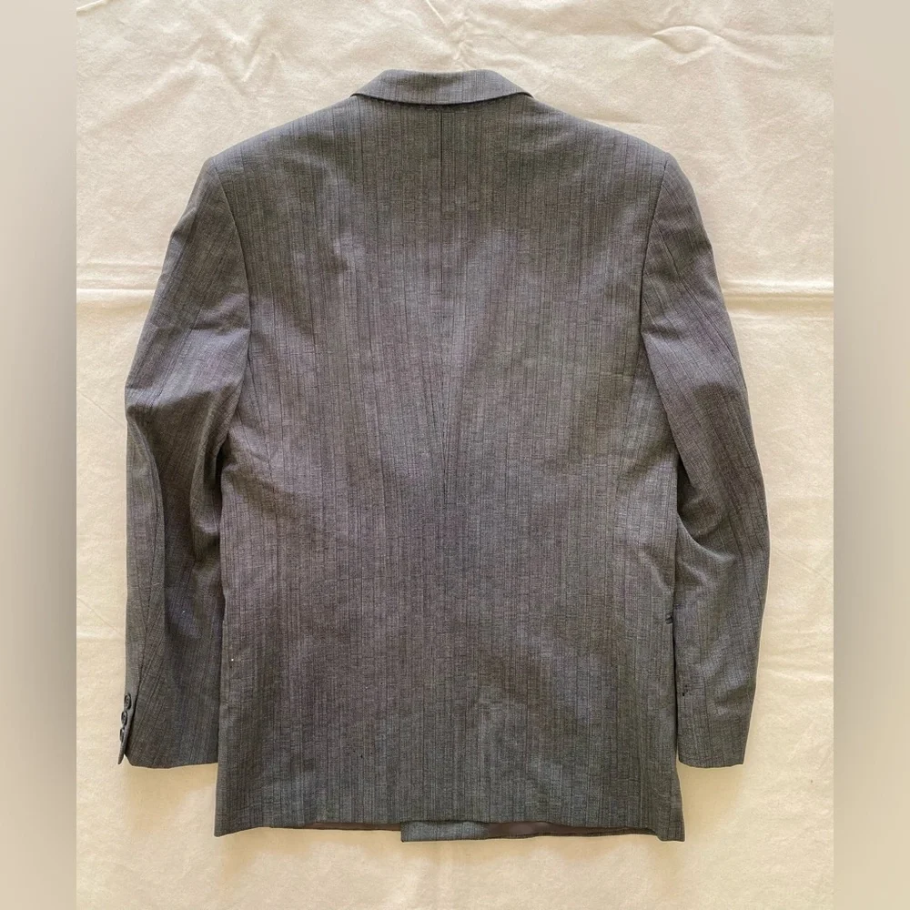 Vintage Yves Saint Laurent Gray Double-Breasted Men's Blazer w Matching Pants
